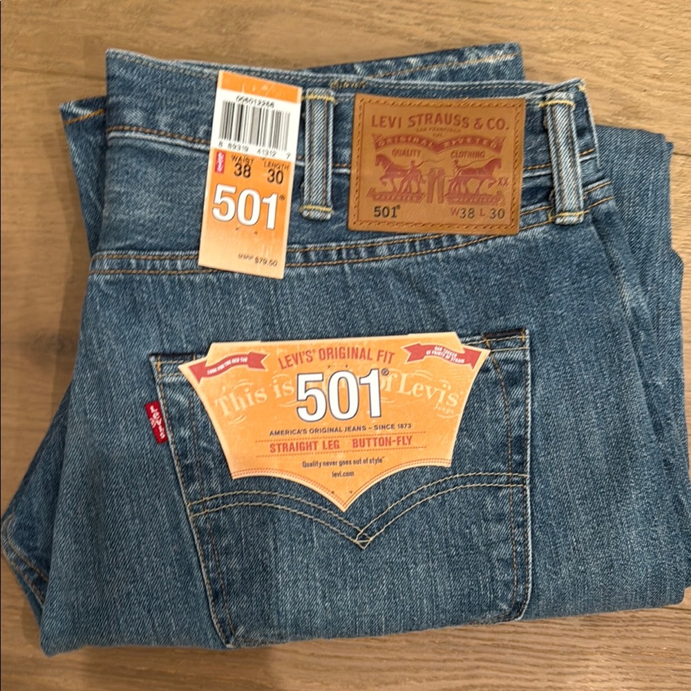 Levi's Men's 501 Original Fit Jeans - Blue